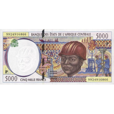 P604Pe Chad - 5000 Francs Year 1999